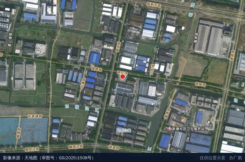 忠记工业城卫星位置示意图