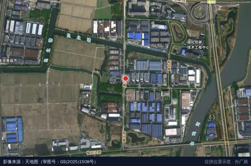 恒智诚工业区-西门卫星位置示意图