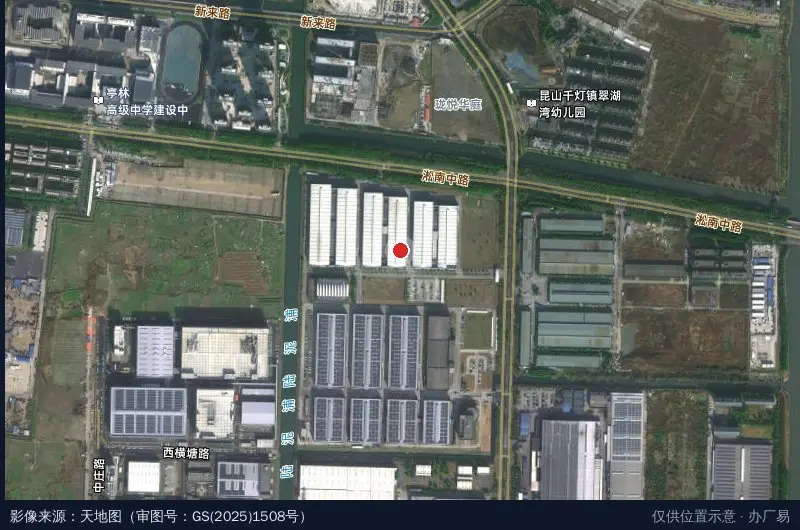 力劲科技工业园卫星位置示意图