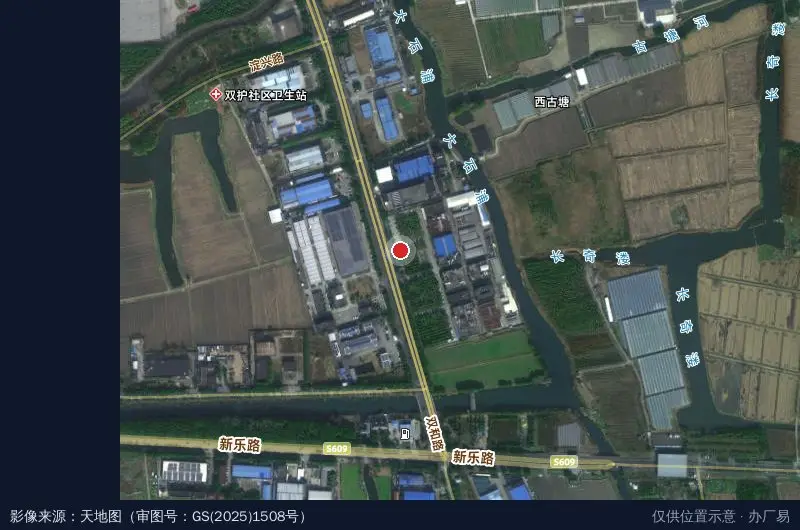 台展工业园区卫星位置示意图