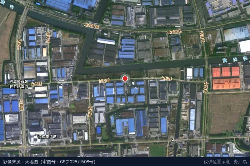 石牌工业区-北门卫星位置示意图