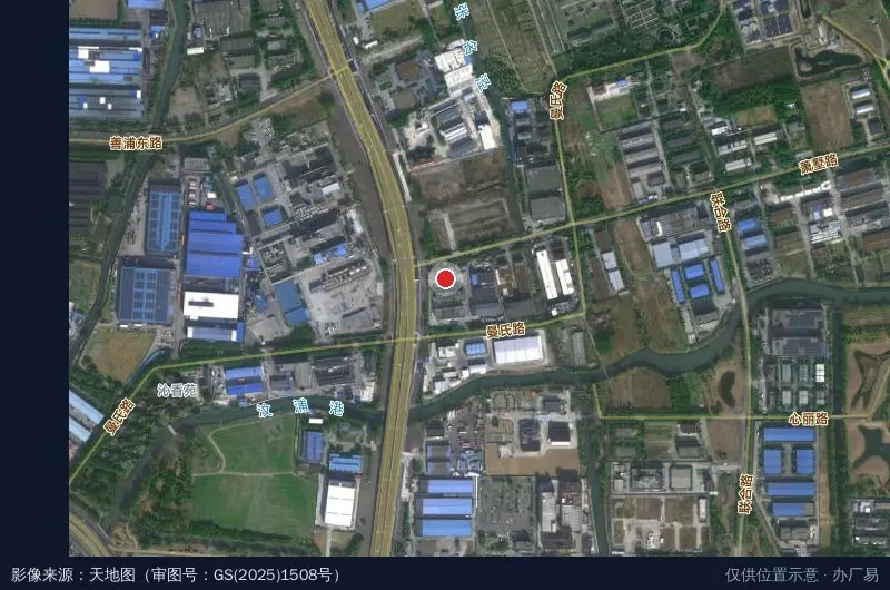 佳佳工业区-北门卫星位置示意图
