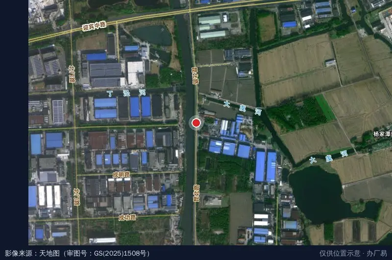 恒珍集团工业园区-西门卫星位置示意图
