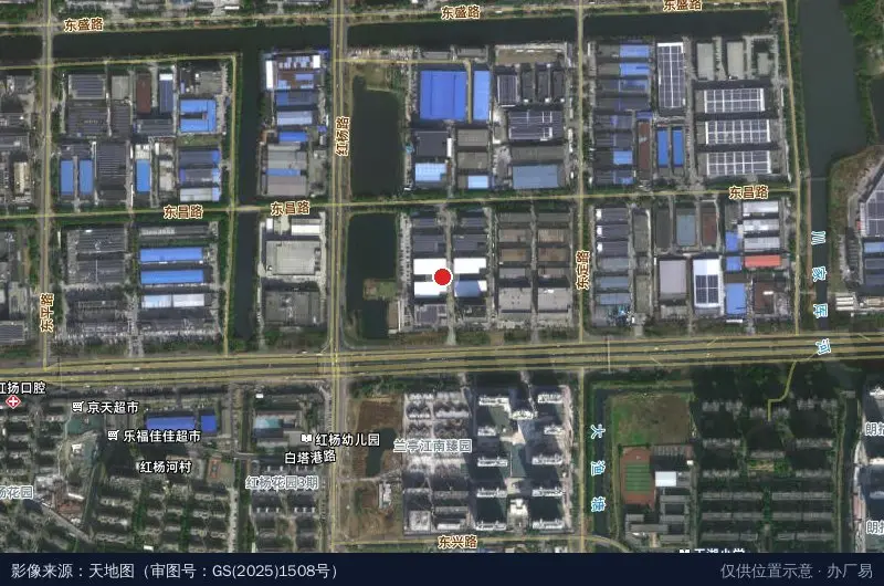 江苏阳乐科技创新园区卫星位置示意图