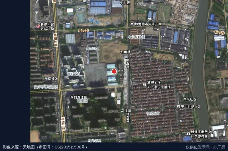 金裕科技园卫星位置示意图