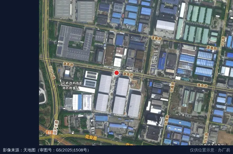 昆山桦青科技产业园卫星位置示意图
