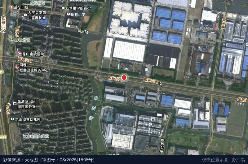 林达科技园卫星位置示意图