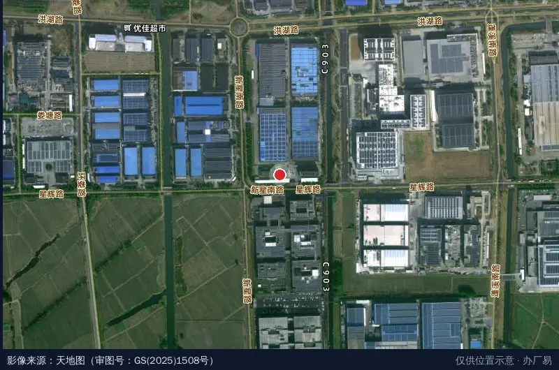科森蓬朗厂区卫星位置示意图