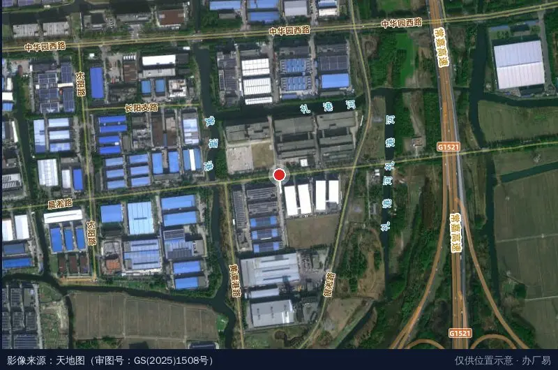 蓝羚科技产业园卫星位置示意图