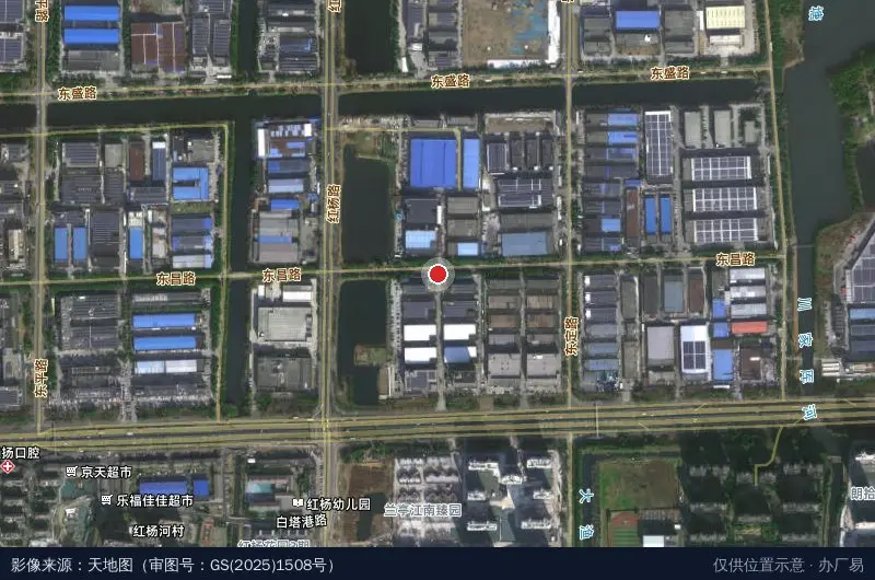 江苏阳乐科技创新园区-北门卫星位置示意图