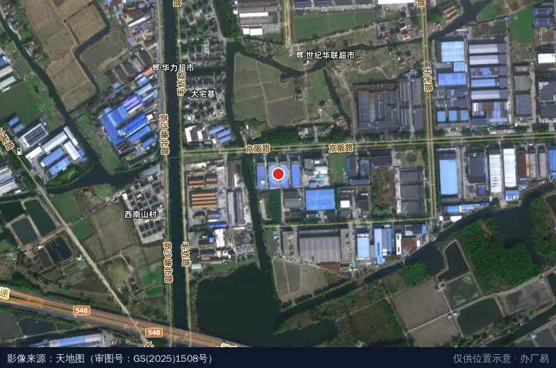 晓威智造科技园卫星位置示意图
