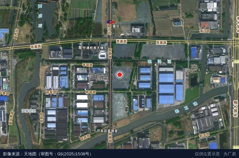 科技创业基地卫星位置示意图