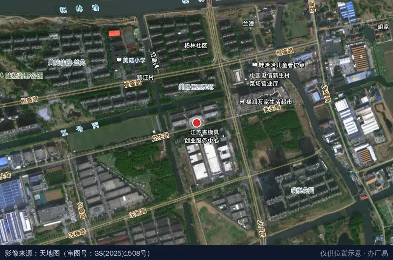 科技创新区卫星位置示意图