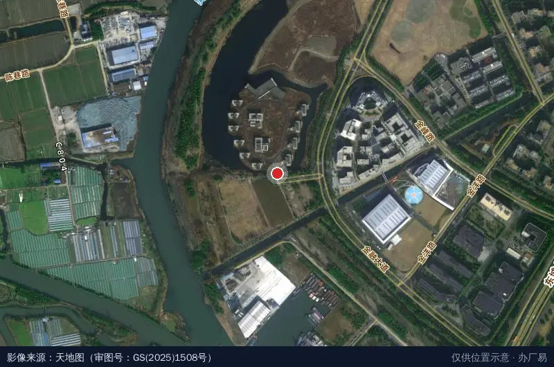 基金产业园卫星位置示意图