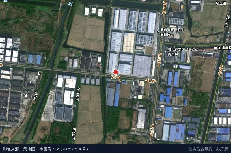 君合产业园(优比园区)-南门卫星位置示意图
