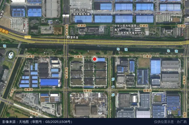 精密机械产业园-北1门卫星位置示意图