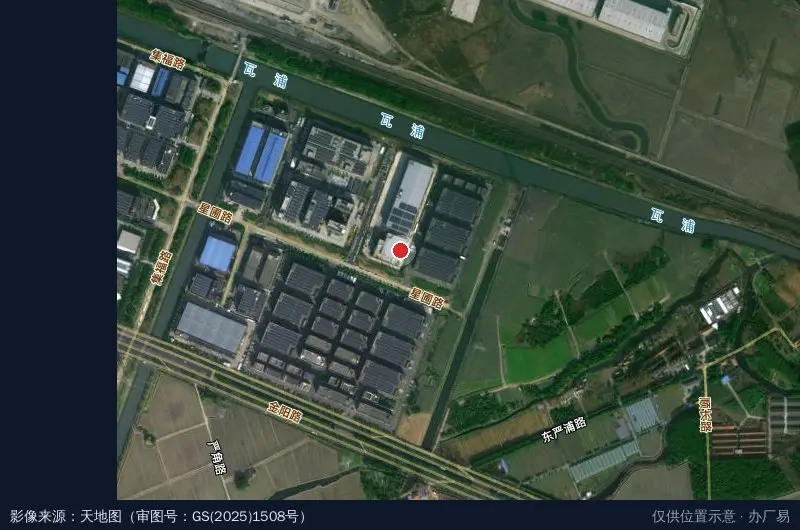 智汇新城生态产业园B区-南门卫星位置示意图