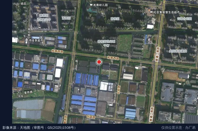 千灯科创产业园-北门卫星位置示意图