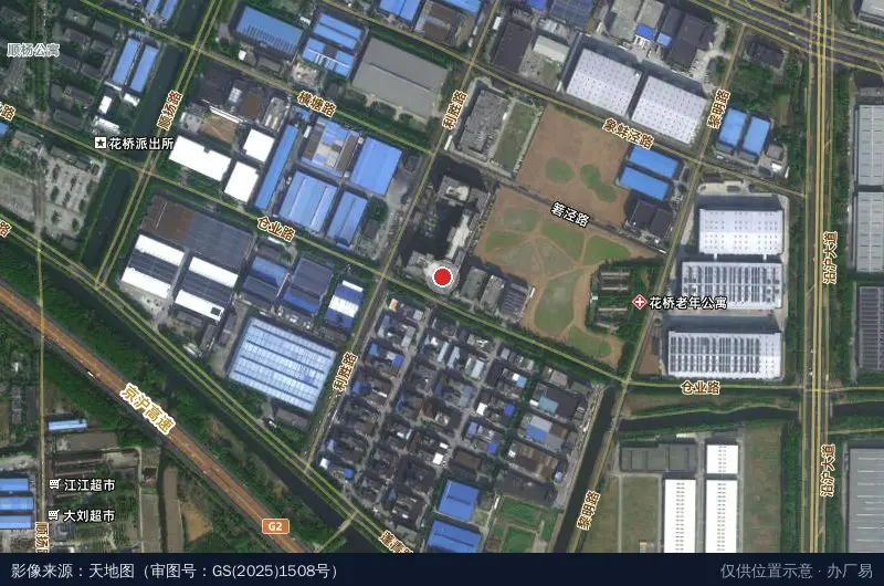 金都科创产业园-南门卫星位置示意图
