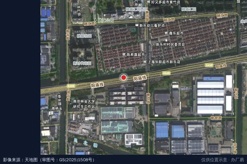 昆山冠智科创园-北门卫星位置示意图