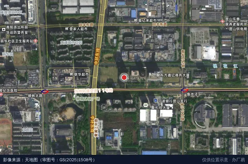 金泰国际中心卫星位置示意图