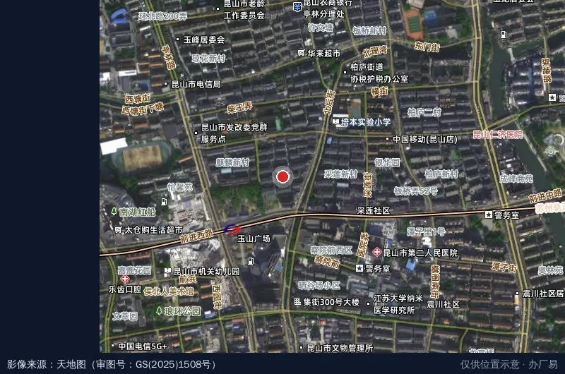北后街2号商务楼卫星位置示意图