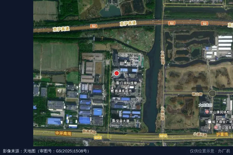 广润科技楼卫星位置示意图