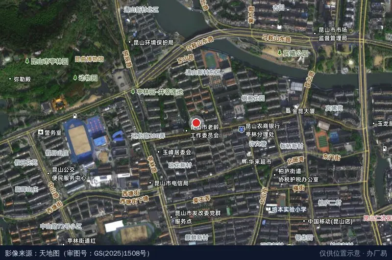 华海大楼卫星位置示意图