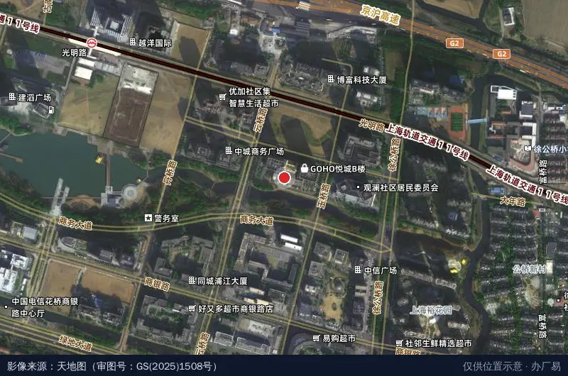 GOHO悦城C楼卫星位置示意图