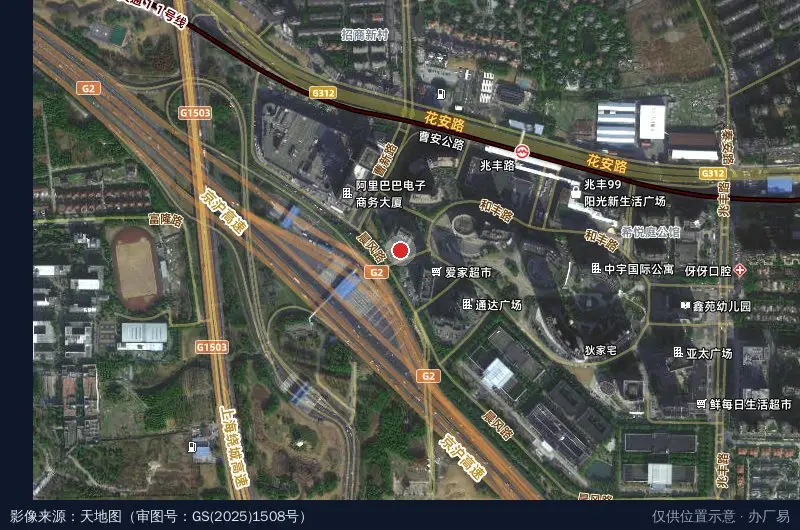 光华商务大厦卫星位置示意图