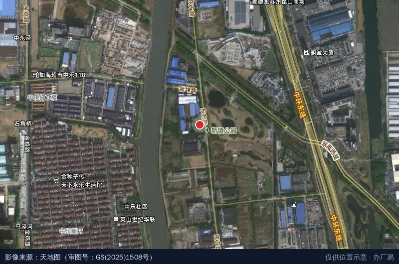 行政综合楼卫星位置示意图