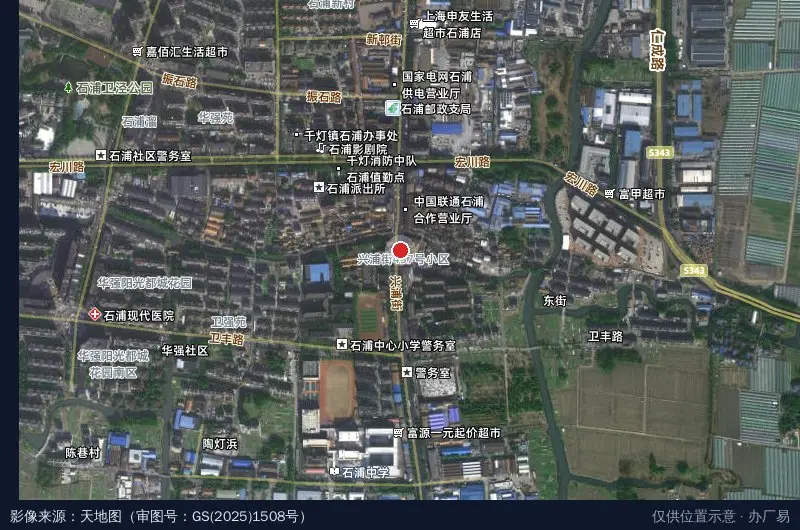 商业食品楼卫星位置示意图