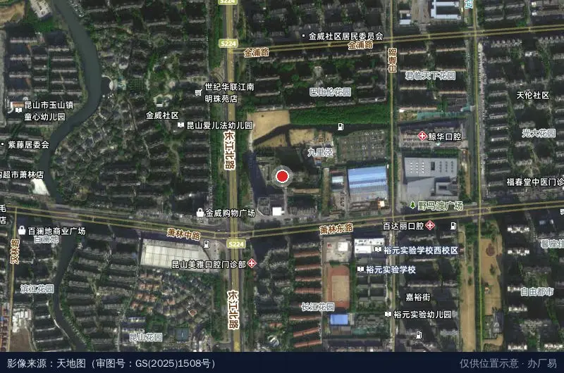 中楠都汇广场卫星位置示意图