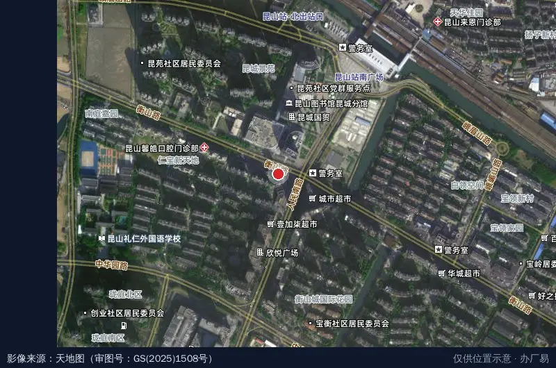 汇杰商务大厦卫星位置示意图