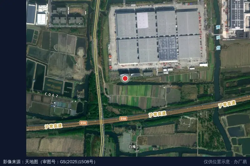 京东电子商务物流园-A栋卫星位置示意图