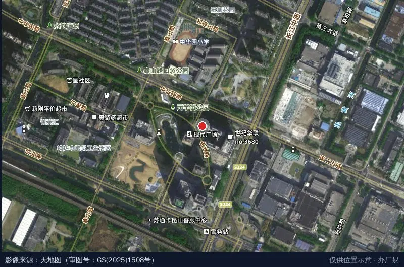 利得·国际南楼卫星位置示意图