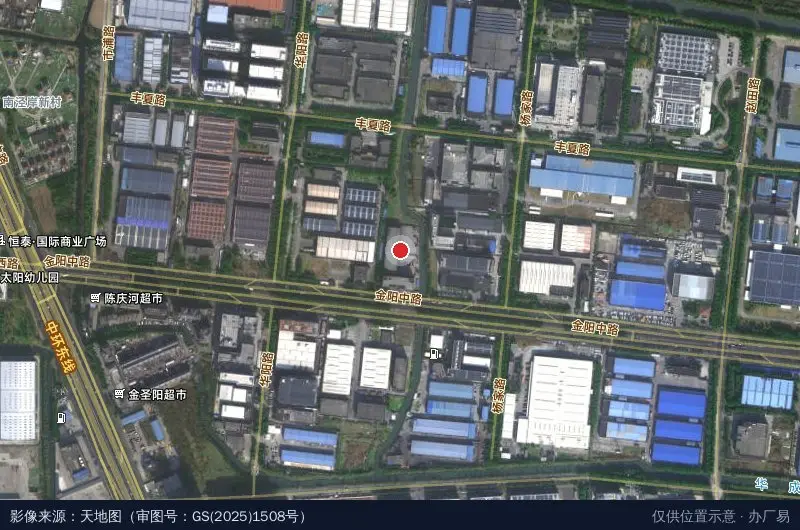 盛安物流(江苏嘉业物流园站)卫星位置示意图