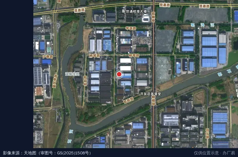 杰之浩供应链仓储物流卫星位置示意图