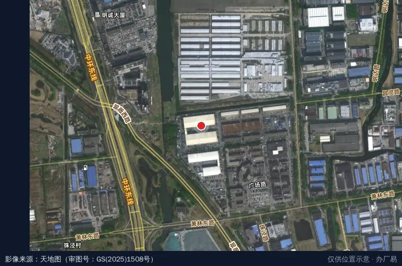亿立五金建材物流城-5号仓储区卫星位置示意图