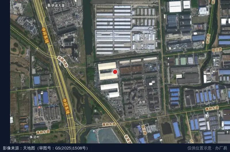 仓储区-3幢卫星位置示意图
