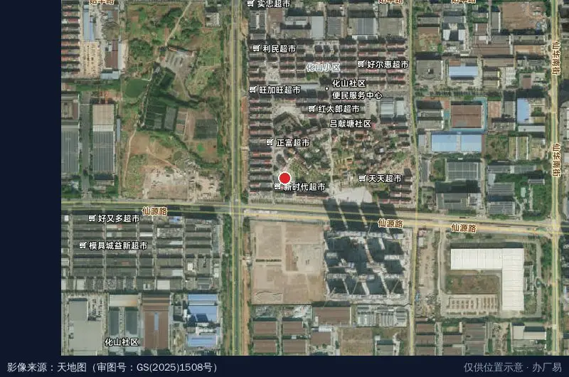 金华经济技术开发区卫星位置示意图