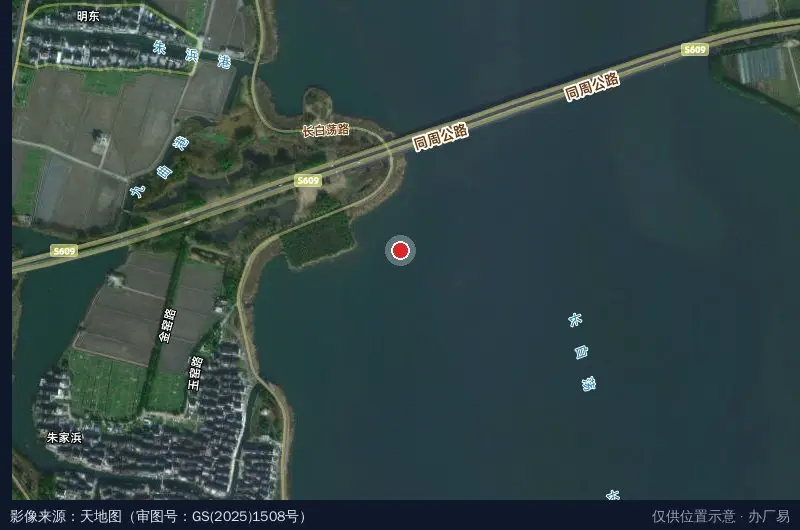 锦溪鞋跟厂卫星位置示意图