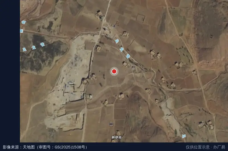 藏东(川滇藏)农产品综合物流园卫星位置示意图