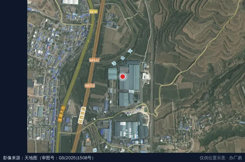 陕西省铜川市耀州区唐宋耀瓷文化产业园区卫星位置示意图