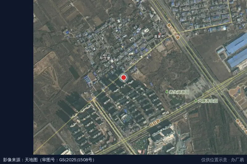 天众新材料控股产业园区卫星位置示意图