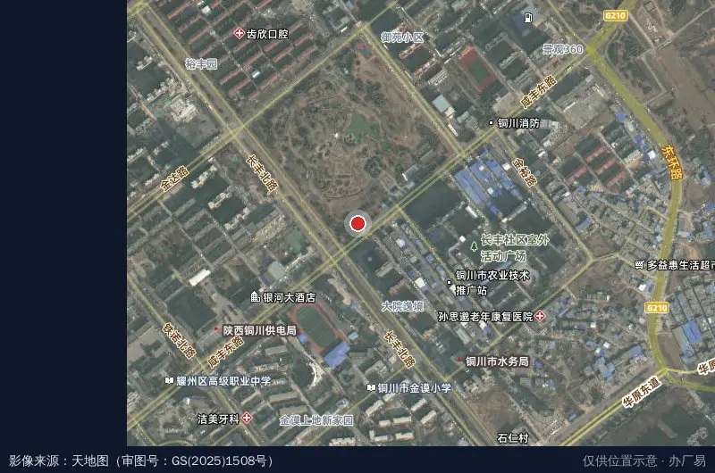 新区综治中心卫星位置示意图