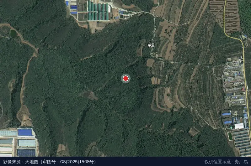 陕西省农高区卫星位置示意图