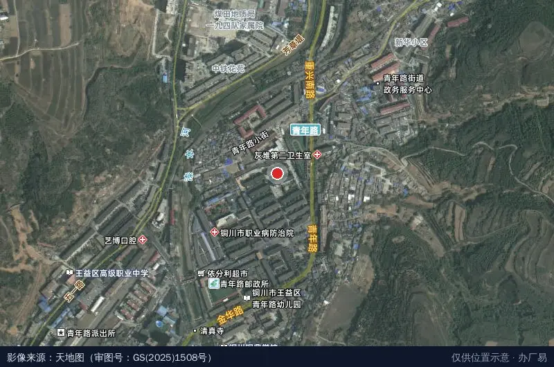 八方金仓储物流创业孵化基地卫星位置示意图