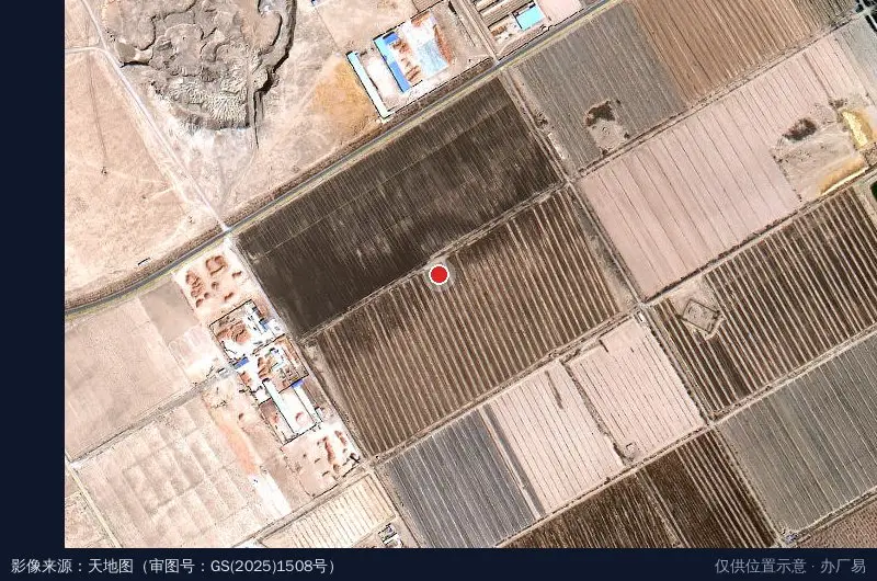 金川现代畜牧循环产业园卫星位置示意图