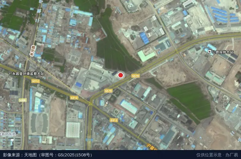永昌健源食品产业园卫星位置示意图